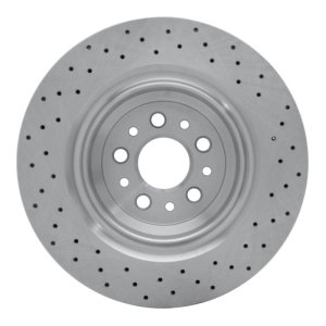 Maserati Ghibli Brake Rotor (1) - Rear - R1 Concepts - Drilled - `14-`22